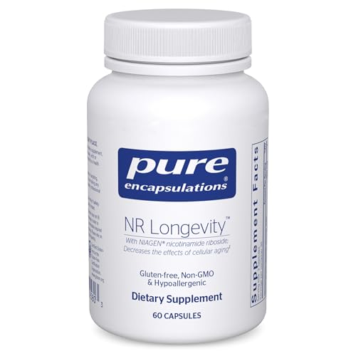 Pure Encapsulations NR Longevity NAD Supplement – Supports Healthy Aging, NAD+ Replenishment, Mitochondrial Function, with NIAGEN – Gluten Free, Non-GMO, Hypoallergenic – 60 Capsules