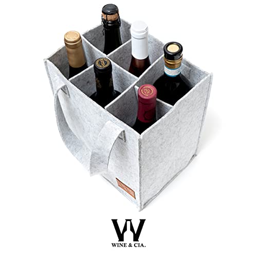 Sacola Para Transportar 6 Garrafas de Vinho Bolsa Carregar Garrafas Em Geral