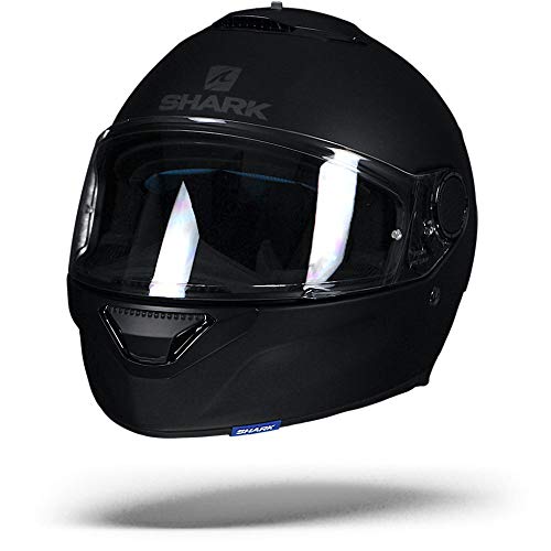 Shark 2282 24899 Casco De Moto Hark Spartan Blank Mat, Hombres, Negro, Medium Shark 2282 24899 Casco De Moto Hark Spartan Blank Mat, Hombres, Negro, Medium