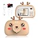 Fotografia con fotocamera digitale per bambini Display da 2,4 pollici / 8 megapixel / obiettivo anteriore e posteriore / flash Scheda SD 32G incorporata per regali di ragazzi e ragazze (fulvo)
