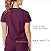WonderWink Women's Wonderflex Verity Scrub Top, Wine, XX-Large