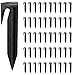 RGEVGER 50 Pcs Pegs for Robotic Lawnmower Boundary Cables, Universal Ground Hooks, Durable 8.5cm Ground Anchor Boundary Wire Pegs, Lawn Mower Boun dary Wire, for Gardena, Worx, Bosch