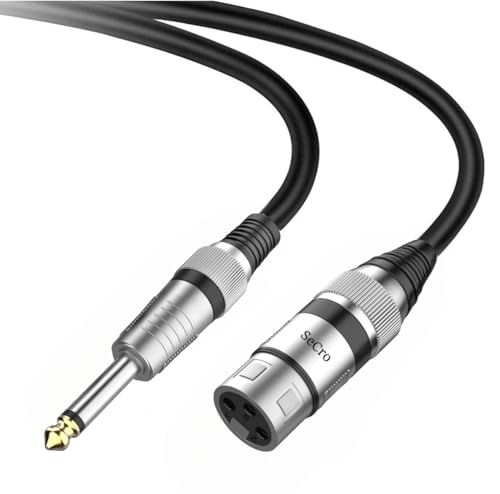 SeCro Microphone Cable 6.35 mm Mono to XLR Female Guitar Cable | ...
