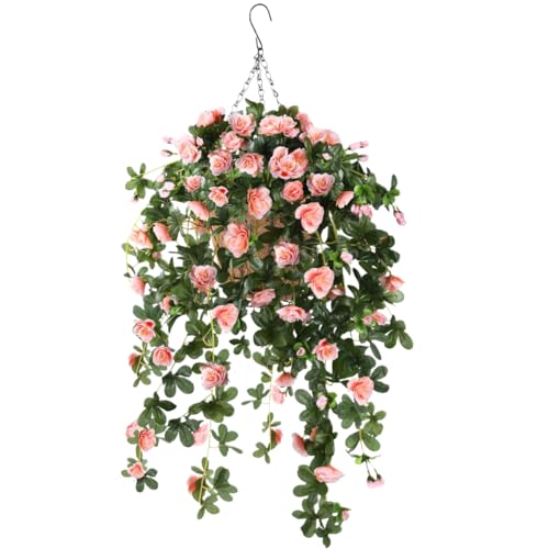 Azalea Flowers Hanging Basket