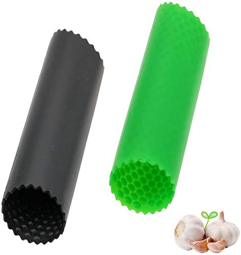 SFASTER Lot de 2 éplucheurs d'ail en silicone pour enlever la peau - Ustensiles de cuisine - Gardez vos mains libres des odeurs Cover