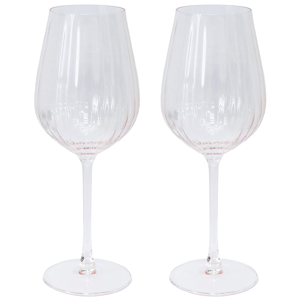 Lesser & Pavey Amalfi Pink Wine Glasses Set of 2 x 588ml