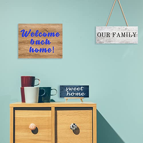 Custom Sign Personalized Wooden Signs For Home Customized Decorative Sign With Text For Wall Doors Bar Business Office Yard - 4 Size & 12 Board Colors Options #TOP2