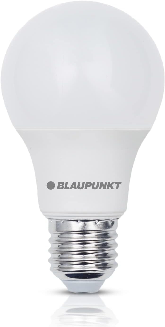 BLAUPUNKT LED Bulb E27 โ Classic A60 โ Daylight Lighting โ 12W โ Replacement of 86W โ Frosted โ Natural White 4000K โ 1260 Lumens โ Energy and Cost Saving Light โ Class A+ โ Single Pack