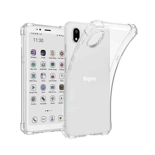 LaoShuSheng Bigme HiBreakS �J���[/HiBreakS 5.8�C���` ePaper E-Ink Phone �p�N���A�P�[�X - �X���� �y�� TPU ���� �_�� �\�t�g�o�b�N�V�F���J�o�[ (�N���A)