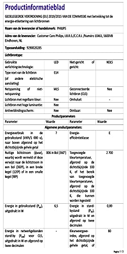 Philips LED Lampadina LED Goccia, 3 Pezzi