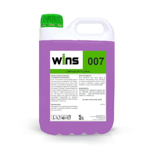 wins Limpiador fregasuelos Neutro Floral 5 litros