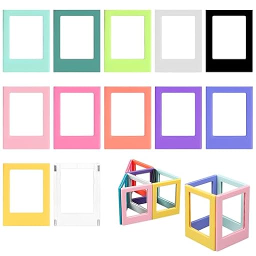 LIAVOP Marcos de Fotos Magnéticos 12 uds – 3" para Refrigerador | Álbum Pequeño | Marco Magnético para Fujifilm Instax Mini/Instax Mini Evo – Marco Dibujos Infantiles | Ya disponible en tu tienda friki favorita! En mundofriki.es!