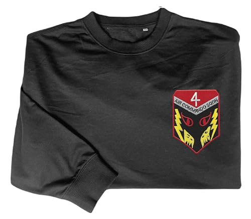 4th air commando squadron vietnam embroidered shirt Black2