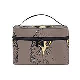 2.La bolsa de cosméticos tiene 1 bolsa principal de gran capacidad, dentro de 3 bolsillos y 4 bolsas elásticas y una bolsa de red con cremallera.