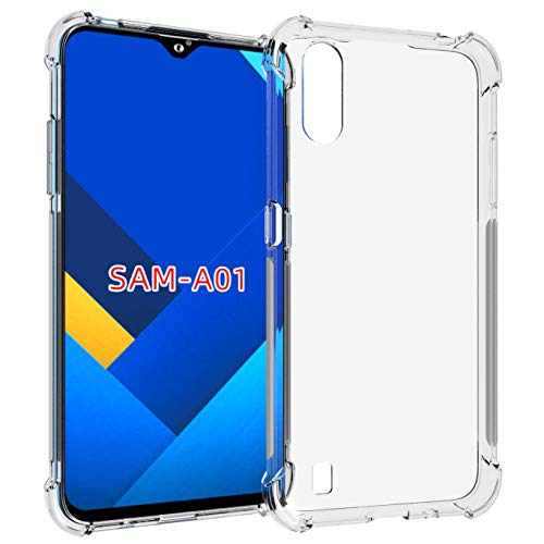 Image of COVERBLACK Silicone Back Cover for Samsung Galaxy A01 / Samsung Galaxy M01 - Transparent