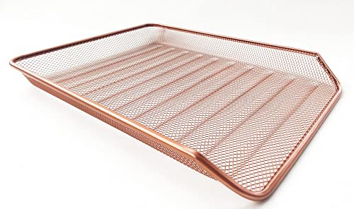 BANDEJA ORGANIZADORA MULTIUSO DE MESA DE ESCRITÓRIO ROSE GOLD