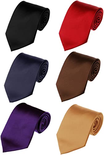 Weishang Lot 6 PCS Classic Men's Tie Necktie Woven JACQUARD Neck Ties