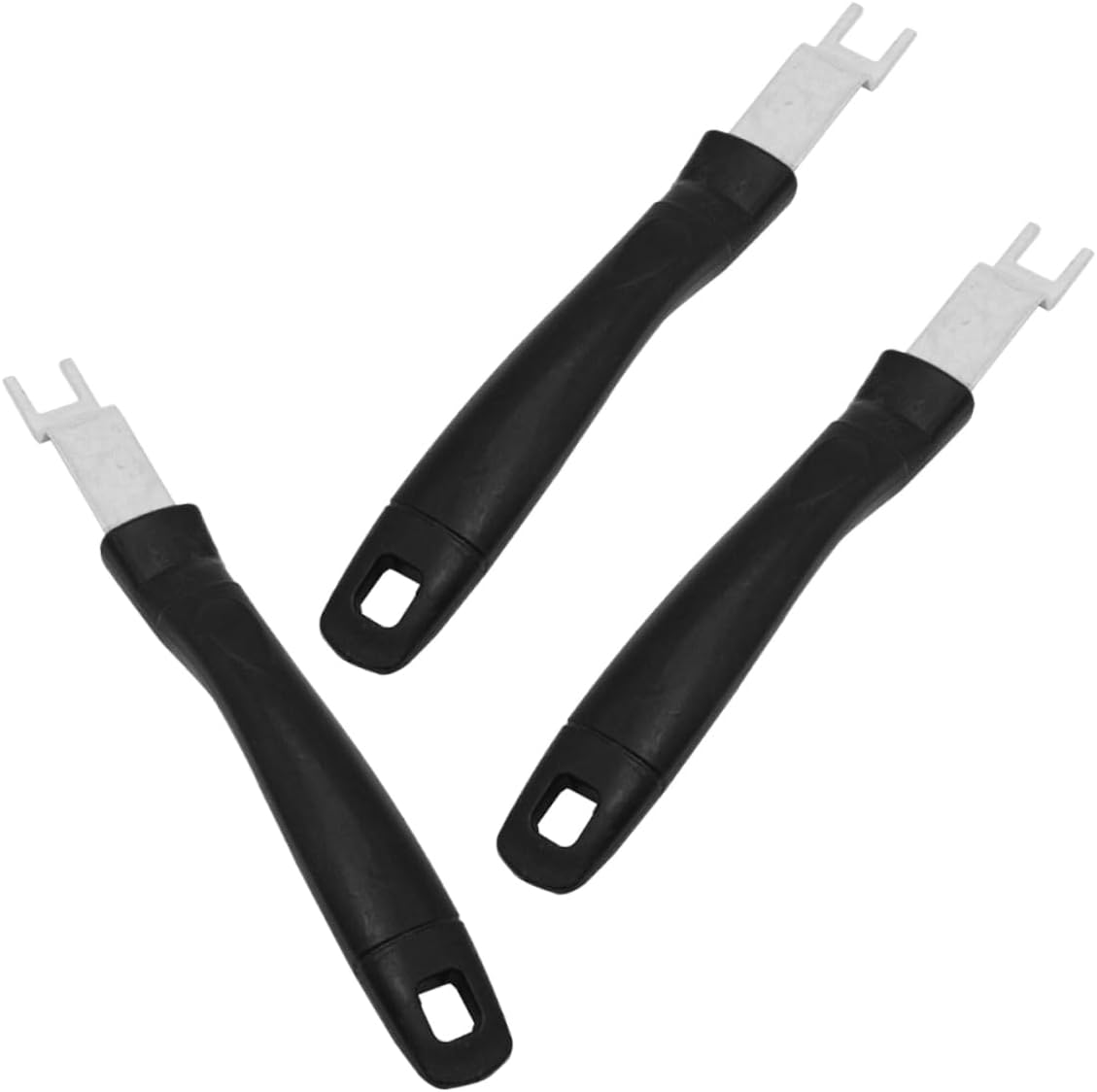 3Pcs Stainless Steel Grill Plate Lifters with Black Handle