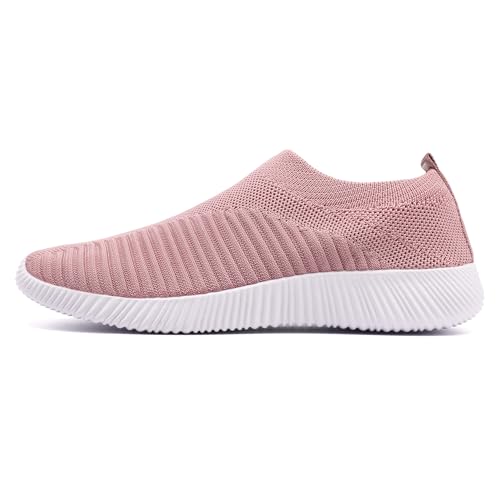Image of DLWKIPV Womens Slip on Walking Tennis Shoes for Women Work Running Athletic Gym Sports Sneakers Lightweight Casual Shoe