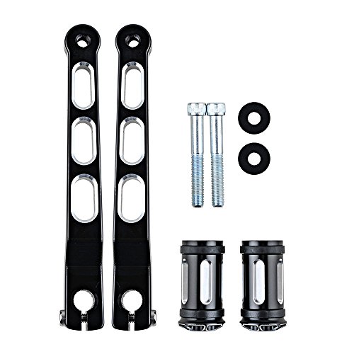 image for Anzio Motorcycle Black CNC Edge-Cutting Heel/Toe Gear Shifter Pedal Sh