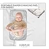 Hamur Home Cambiador Bebé Pañales Portátil Impermeable 40 X 70 Cm Reutilizable Lavable A Máquina para Niños y Niñas (Leaves) #1