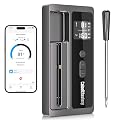 Wireless Meat Thermometer: 500FT Bluetooth Smart Meat Thermometer for Cooking and Grilling, CaloriMastery Digital Food Thermometer with Ultra-Thin Probe for Oven Safe, Kitchen, Smoker, BBQ