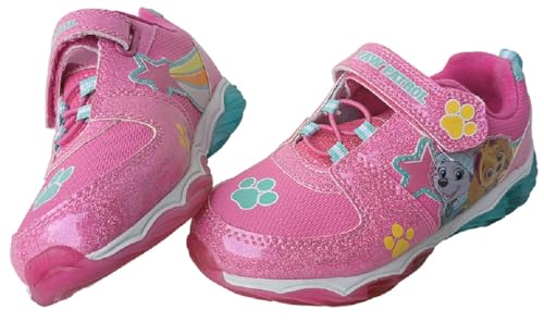 Nickelodeon Girl's Paw Patrol Skye and Everest Light Up Sneakers (Pink/Aqua, Numeric_10) by Nick - Used condition - Image 7