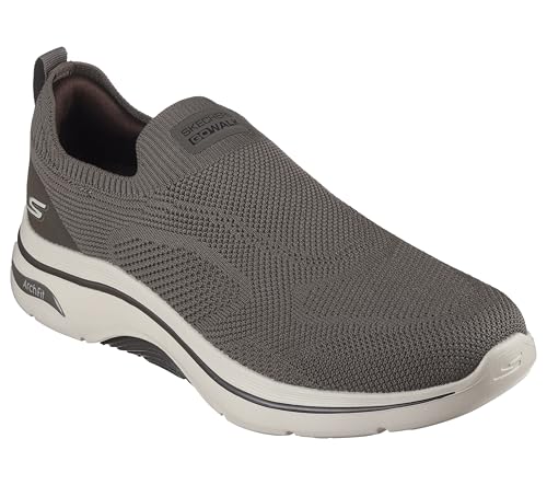 Skechers Man GO Walk Arch Fit 2.0 - Knitted Relief 216517 Color Taupe US Size 12.
