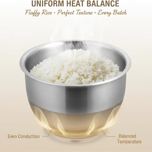 Olla de repuesto de acero inoxidable de 3L para cocinar 4