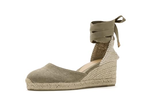 Image of Castaner | Espadrille with Wedge Carina Made in Canvas 7 cm | Woman