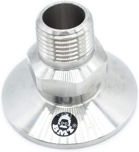 Image of bmotiontech KF40 flange to Male NPT /MNPT Fitting (ISO-KF KF40 QF40 NW40) (1 /2 inch 0.5 inch MNPT to KF40, Pack of 1 pc)
