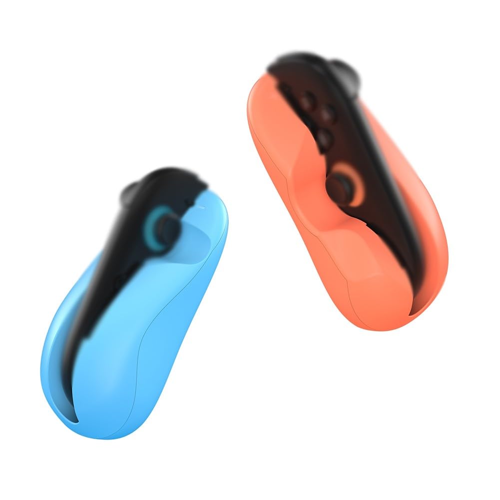2 supporti ergonomici per mouse per Nintendo Switch 2, materiale ABS, accessorio da gioco compatto e portatile, compatibile con controller Switch 2, nero