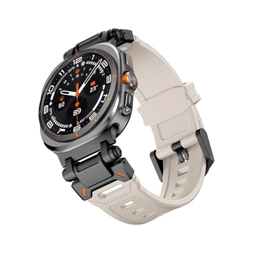 �ɓK������Samsung Galaxy Watch 7 Ultra 47mm �ɓK�����郉�o�[�X�g���b�v(Black starlight,For Galaxy Ultra (2025))