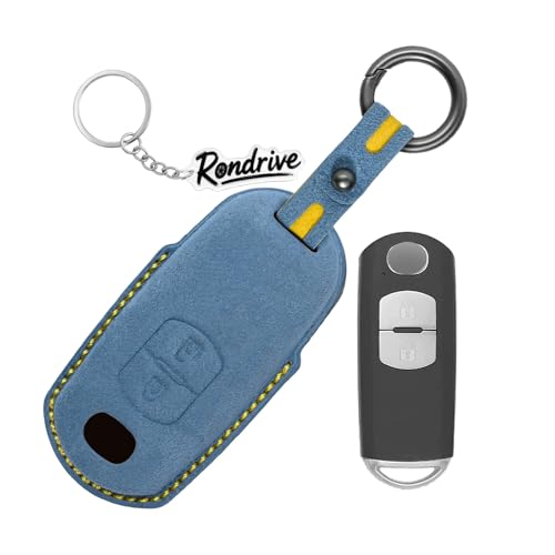 Étui de clé en daim Mazda protection télécommande pour roadster et SUV