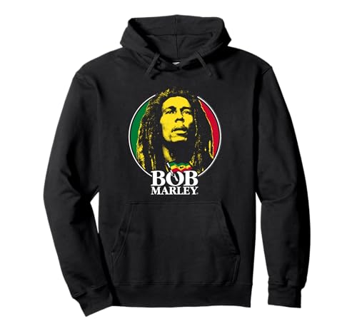 Insignia del logotipo de Bob Marley Música reggae de Rock Sudadera con Capucha