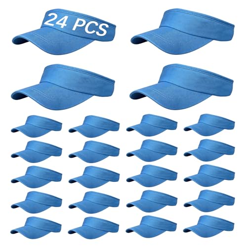 Image of Adjustable Sport Sun Visor Hats Bulk Solid Color Blank Golf Cap Anti Ultraviolet for Beach Tennis Baseball