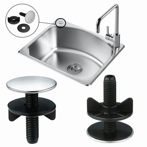 2 PCS Sink Hole Cover Sink Tap Hole Cover Kitchen Sink Tap Hole Sink Accessories for Home Kitchen and Bathroom Sink Decoration Black - Image 4