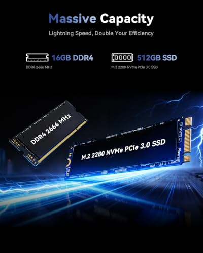 ACEMAGIC Gaming Laptop – 2026 nieuwste 15,6-inch FHD-display-laptop met Core i5-12600H-processor met maximaal 4,5 GHz, 16 GB RAM DDR4, 512 GB NVMe PCIe 3.0 SSD Gaming Notebook, lichtgewicht - Afbeelding 5