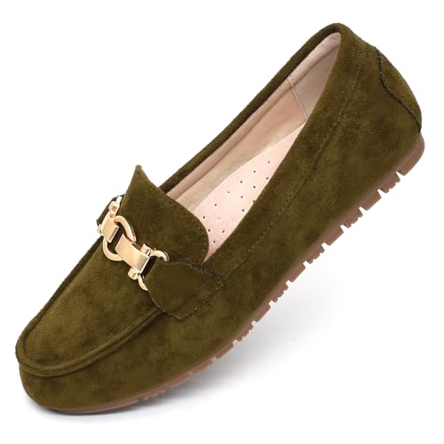 Image of Cvistpieo Loafers for Women Business Casual Shoes Comfortable & Lightweight Penny Loafers Slip On Work Flats