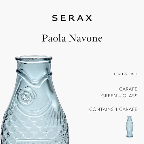 Paola Navone FISH & FISH Flasche, 85 cl - Hellblau