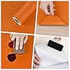 HotDecor Plain Orange Wallpaper for Bedroom Furniture Vinyl Wrap for Kitchen Cupboards Peel and Stick Orange Wallpapers Worktop Vinyl Covering Self Adhesive Vinyl Roll Kids Wallpaper 40cm x 200cm #4