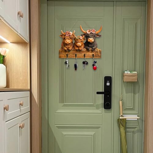 Soporte para llaves de pared y colgador de abrigos para dormitorio y pasillo 3