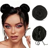 Contenido del Paquete - El set incluye dos horquillas-mini para crear moños, cada una con un diámetro de 6 cm (2,36 pulgadas). Cuentan con un diseño mini de «Garra Invisible» que sujeta el cabello de forma rápida y segura, sin tirones. Además, cada pieza incluye una goma elástica incorporada, permitiendo desprender la horquilla y usarla como una cinta para el pelo sencilla.