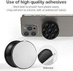 AUROX Support de poignée de téléphone extensible et collapsible, support de prise de courant pour téléphone à aspiration en silicone, compatible avec Kindle, Accessoire de téléphone cellulaire pour tablette intelligent (type adhésif, blanc)