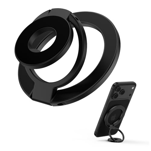 Handy Ring Halterung Magnetisch für MagSafe Ring Stand für iPhone 17 Pro 16e 15 14 13 12, MagSafe Ringhalter Ständer Handy Griff Halter Fingerhalter für Samsung S25 Ultra S24 S23 S22 A16 A17 A56 A55
