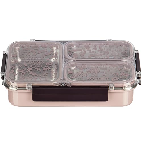 Image of Polyset Munch Mate 800 3 PARTITION - Turkey Beige PU Insulated Lunch Box with Partitions | Keeps Food Warm | Office & School Pack of 1 800ml