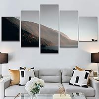 SIGNWIN 5 Panel Canvas Wall Art Calming Waters for Home Decorations Ready to Hang - 60