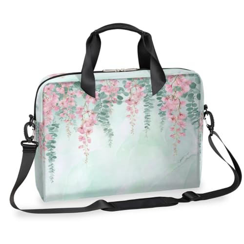 Bolso para laptop 15.6-16 pulg flores rosas miniatura 1