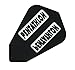 US Darts Pentathlon Black Fantail Dart Flights - 3 Sets (9 Flights) - 100 Micro (Ex-Tough)