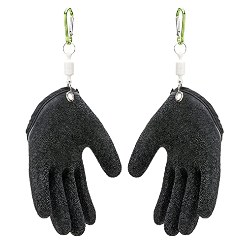 NXACETN Gants De Pêche 1 Paire De Gants D'extérieur Imperméables Résistants à l'usure émulsion Texturée Gants De Paume pour La Pêche Le Noir 2 pièces Cover